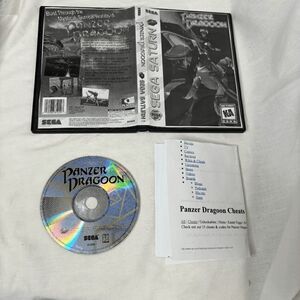 Panzer Dragoon (Sega Saturn, 1996) Disc Only Tested Authentic Cheat Codes Art